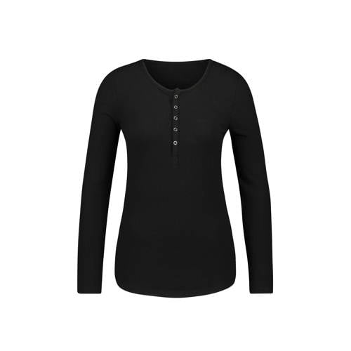 Hunkemoller Pyjamatop Met Ribstof Zwart hunkemoller kopen in de aanbieding Hunkemoller Pyjamatop Met Ribstof Zwart hunkemoller kopen in de aanbieding