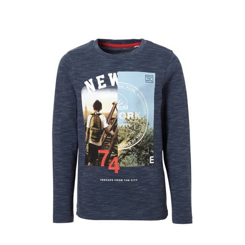 Ca Here There Longsleeve Met Printopdruk Blauw ca kopen in de aanbieding Ca Here There Longsleeve Met Printopdruk Blauw ca kopen in de aanbieding