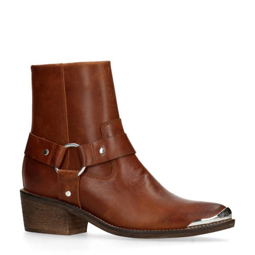 Sacha Leren Western Enkellaarzen Bruin sacha kopen in de aanbieding