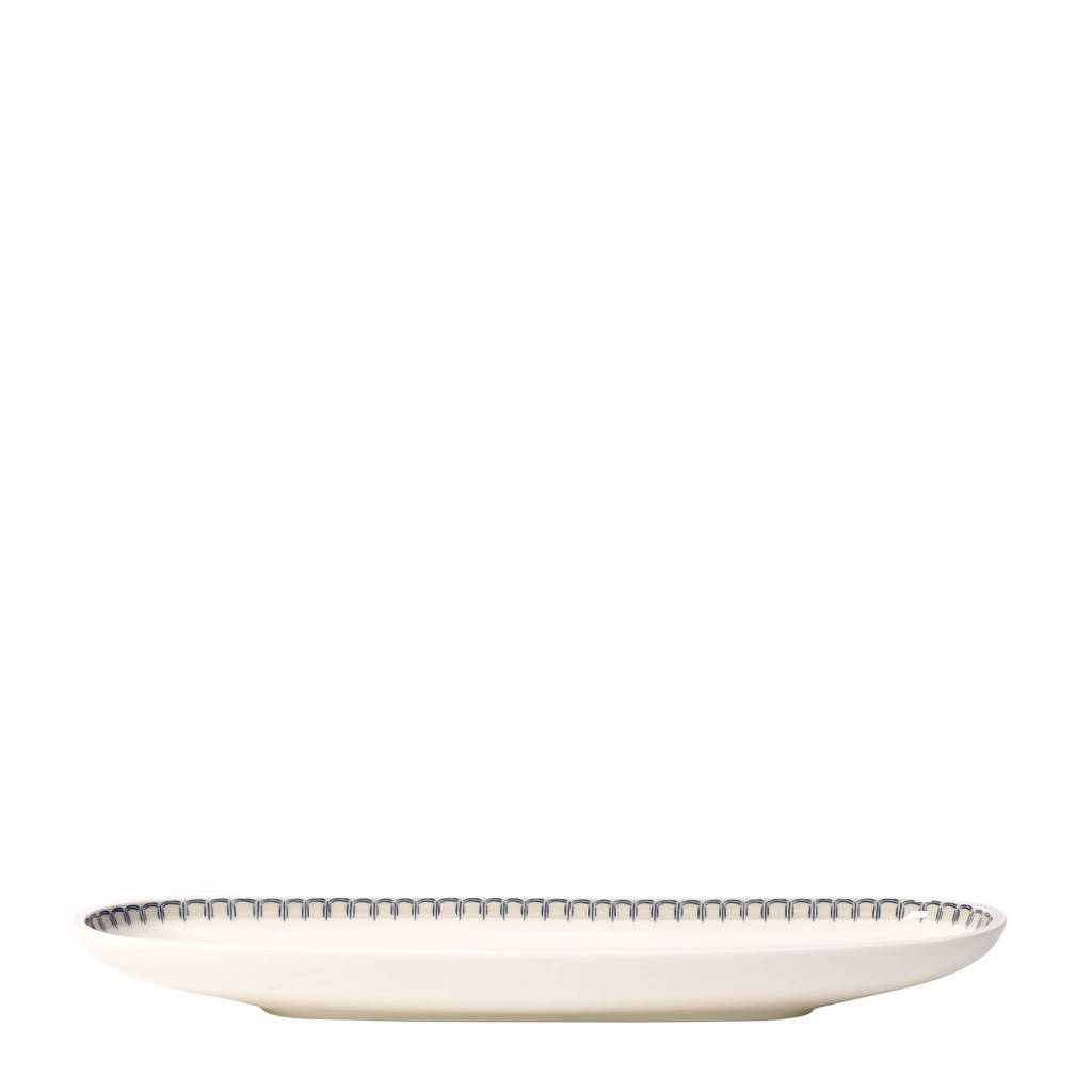 Villeroy & Boch Casale Blu serveerbord (14x44 cm), Wit/blauw