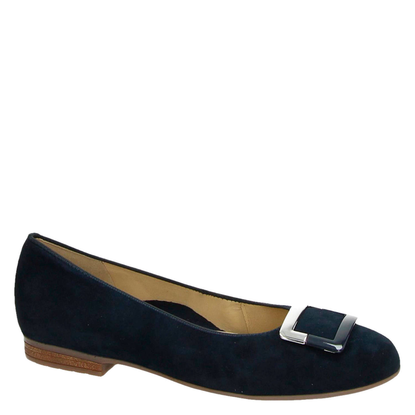Ara suède ballerina's donkerblauw | wehkamp