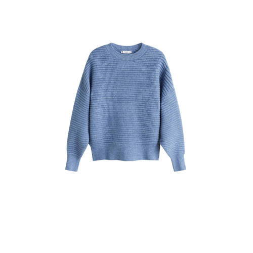 Mango Gebreide Trui Blauw mango kopen in de aanbieding Mango Gebreide Trui Blauw mango kopen in de aanbieding