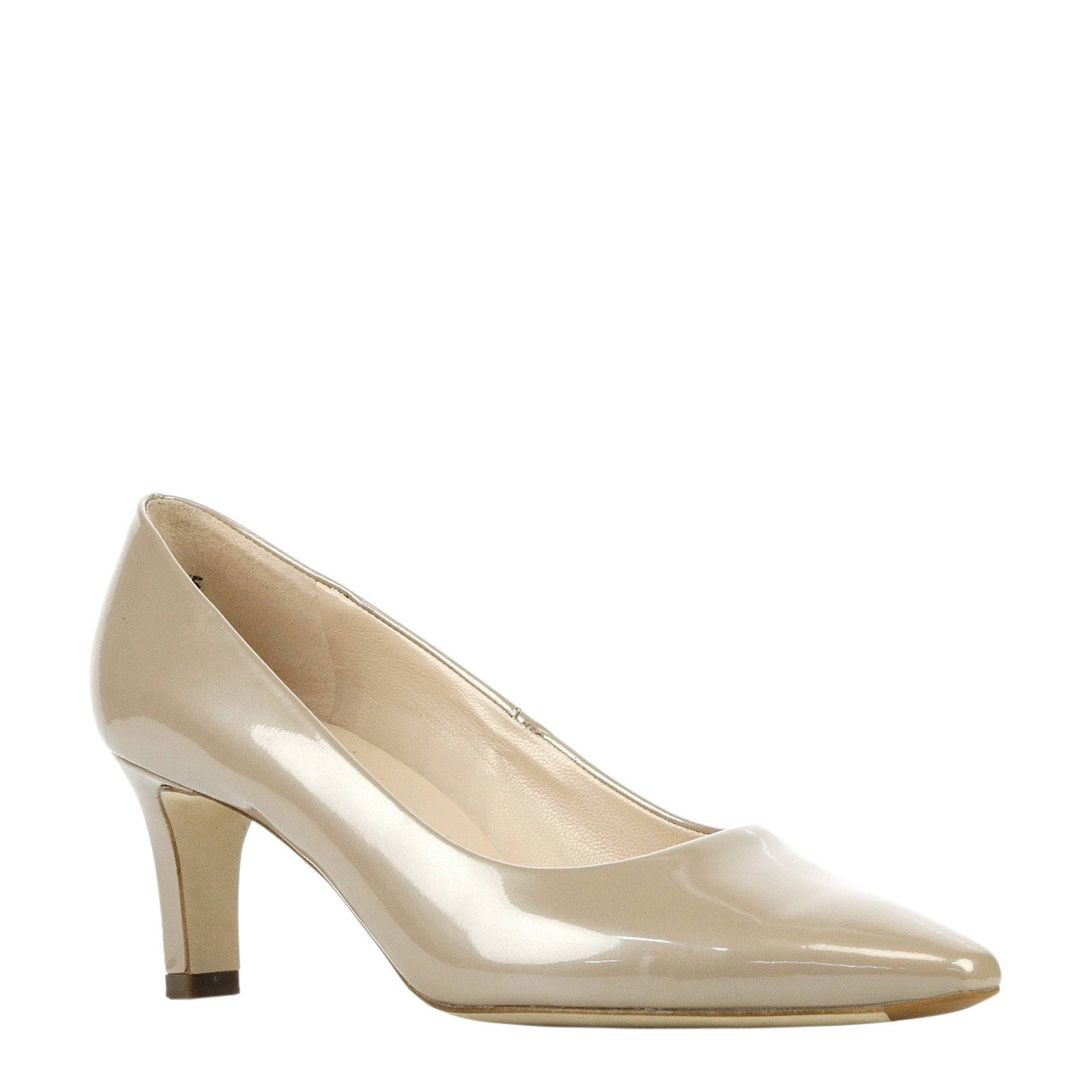 Peter Kaiser lakleren pumps beige | wehkamp
