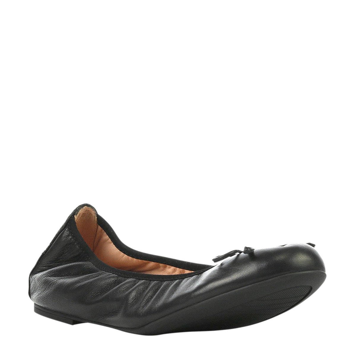 Unisa Acor Na leren ballerina's zwart wehkamp