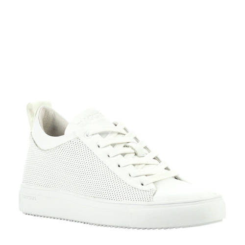 Blackstone Leren Sneakers Wit blackstone kopen in de aanbieding