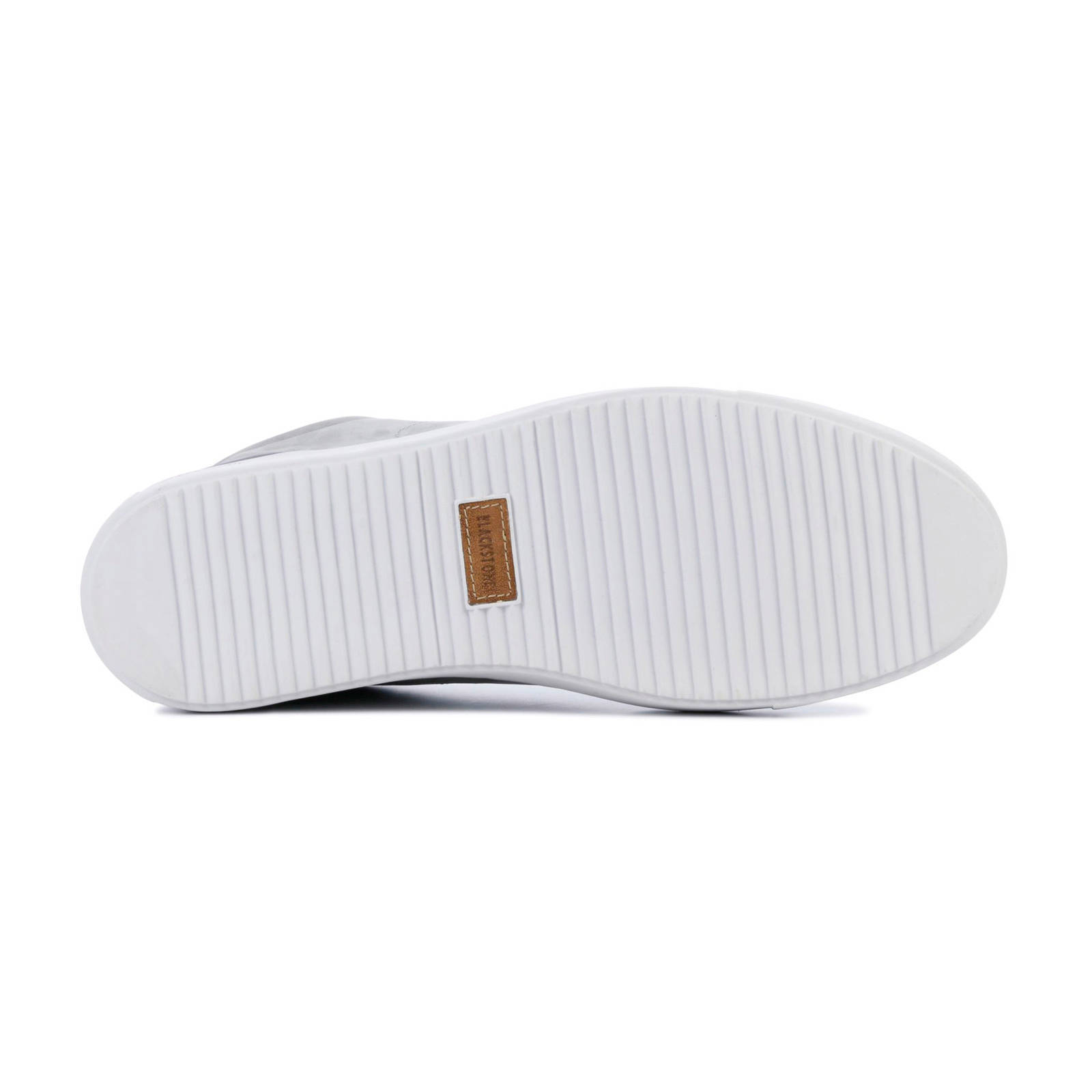 Blackstone leren sneakers grijs | wehkamp