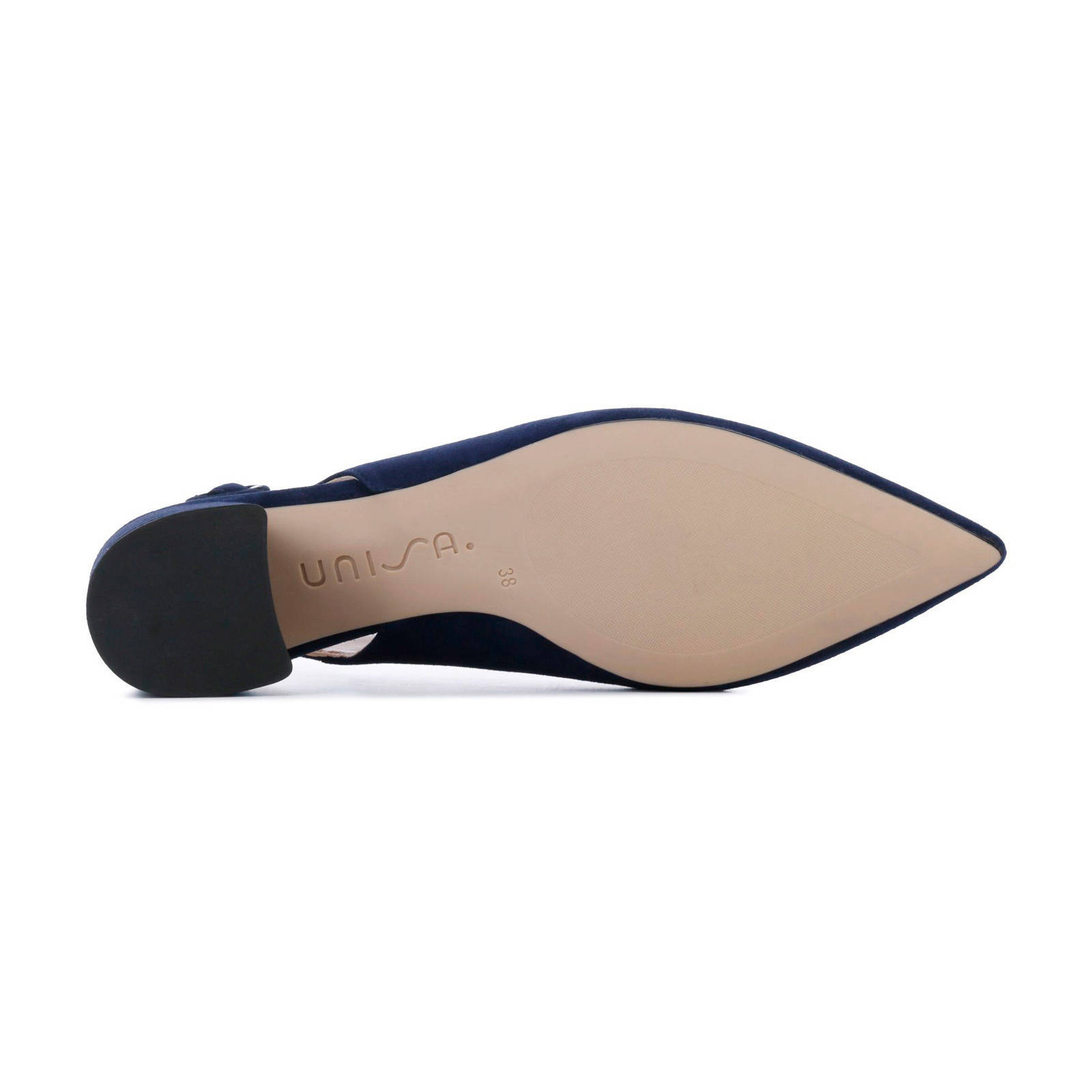 Unisa Juan slingback pumps donkerblauw | wehkamp