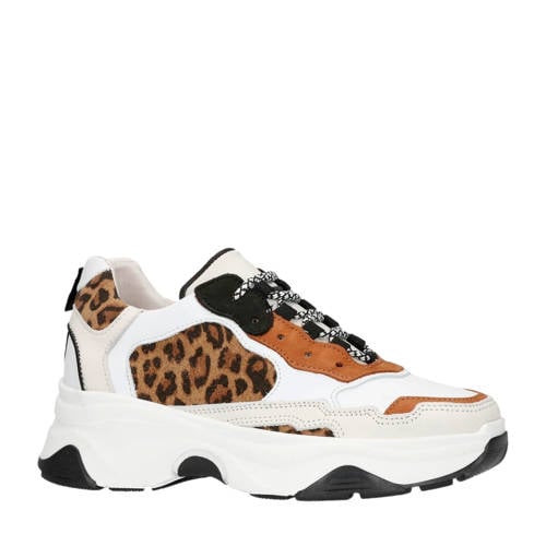Sacha Leren Dad Sneakers Met Panterprint sacha kopen in de aanbieding Sacha Leren Dad Sneakers Met Panterprint sacha kopen in de aanbieding