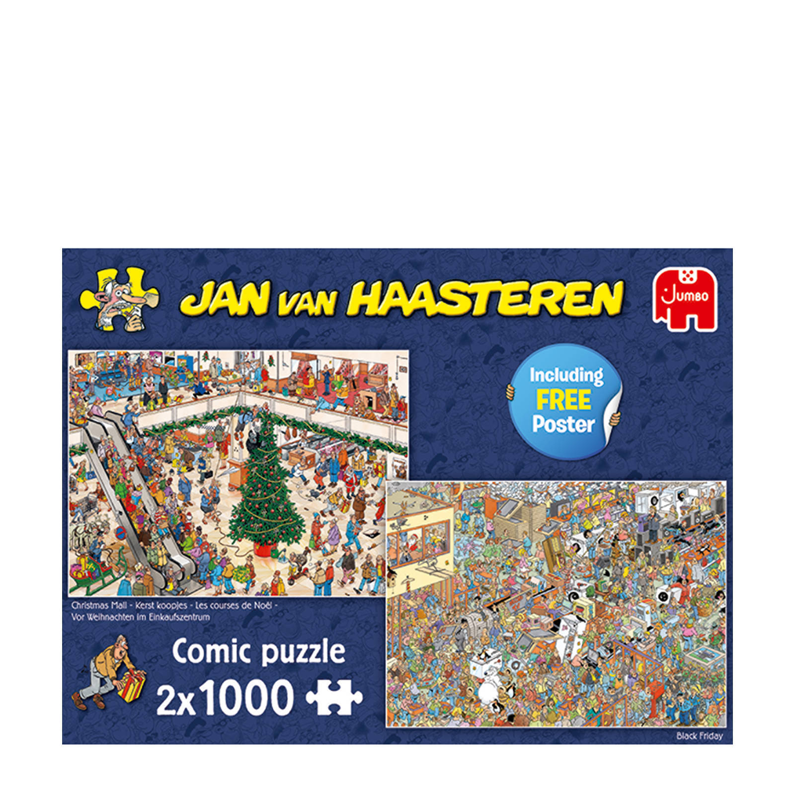 Jan van Haasteren Holiday Shopping 2in1 legpuzzel 1000 stukjes | wehkamp