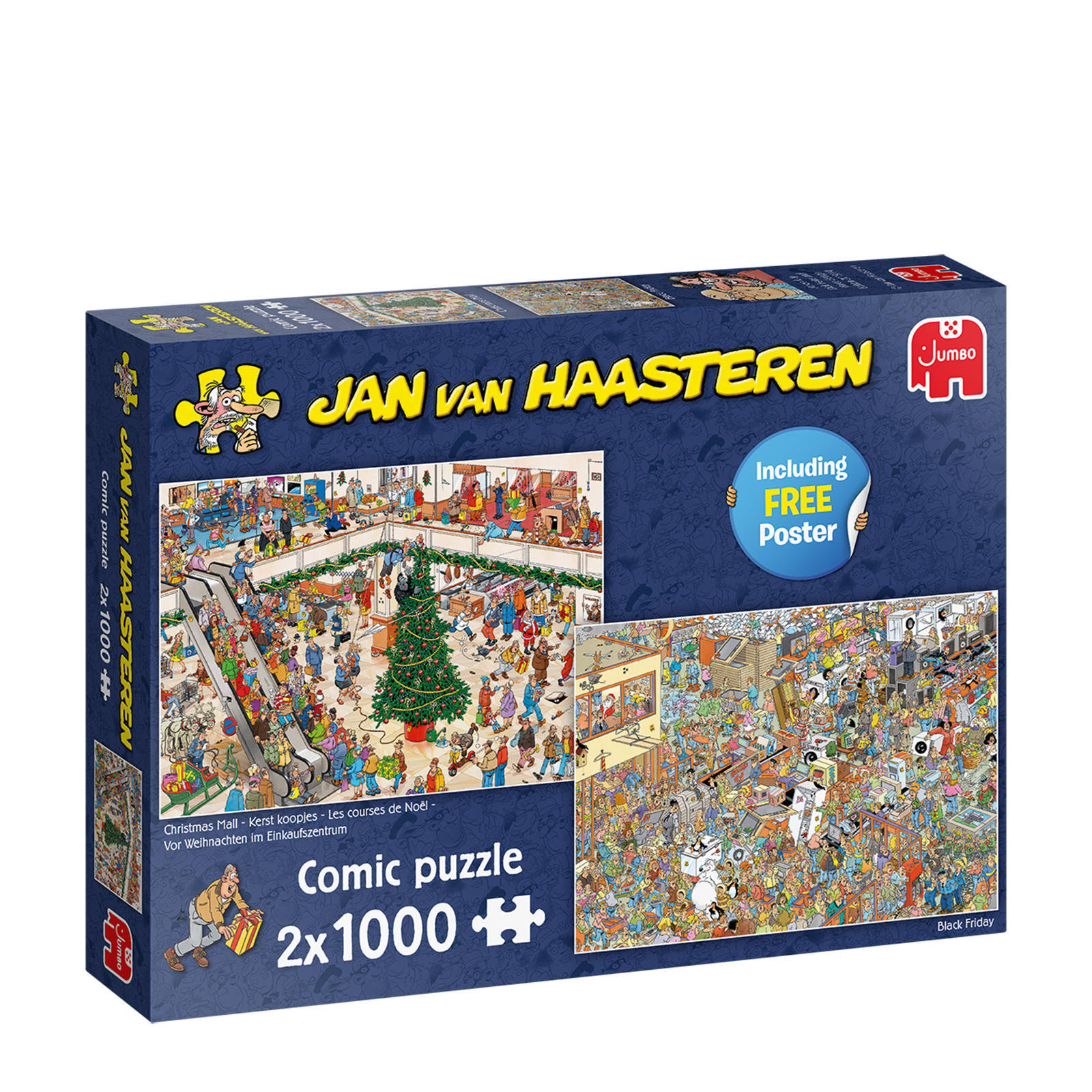 Jan van Haasteren Holiday Shopping 2in1 legpuzzel 1000 stukjes | wehkamp