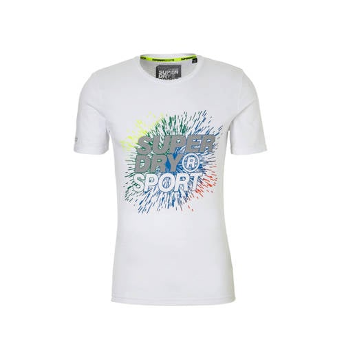 Superdry Sport T Shirt Wit superdry kopen in de aanbieding
