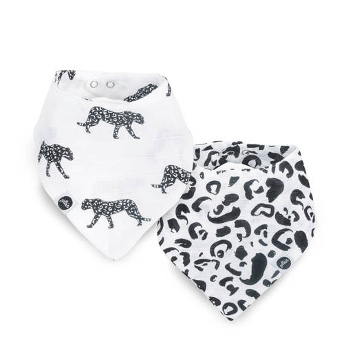 Jollein Leopard Bandana Slab Hydrofiel Set Van 2 jollein kopen in de aanbieding Jollein Leopard Bandana Slab Hydrofiel Set Van 2 jollein kopen in de aanbieding
