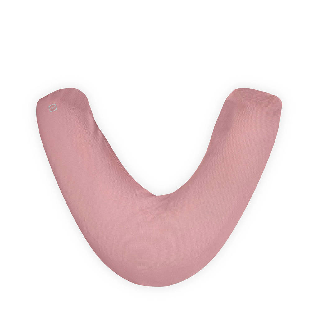 Jollein Tiny waffle voedingskussenhoes soft pink, Roze