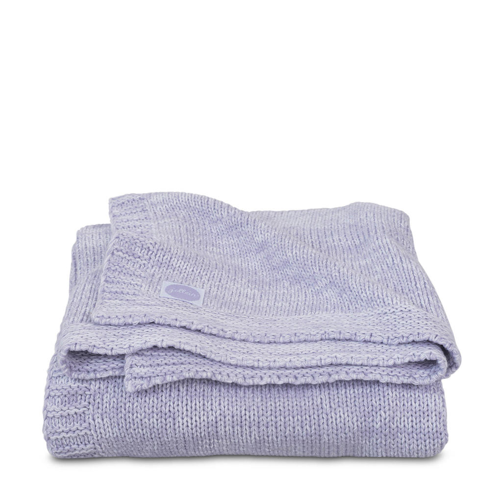 Jollein Melange knit wiegdeken 75x100 cm soft lilac