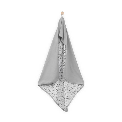 Jollein Tiny Waffle Badcape 75X75 Cm Soft Grey jollein kopen in de aanbieding