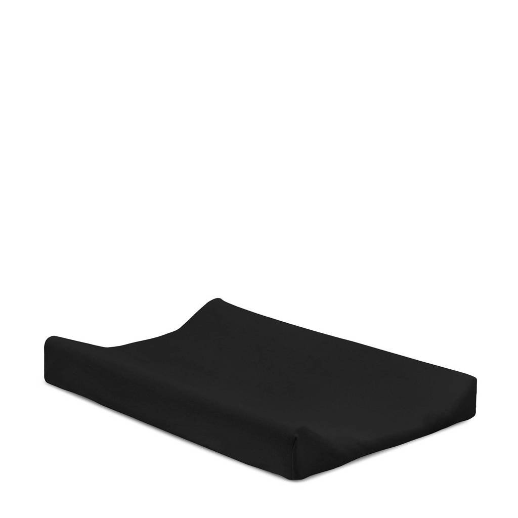 Jollein aankleedkussenhoes jersey 50x70 cm zwart, Zwart