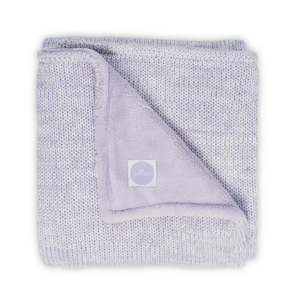 Jollein Melange knit baby ledikantdeken 100x150 cm lilac
