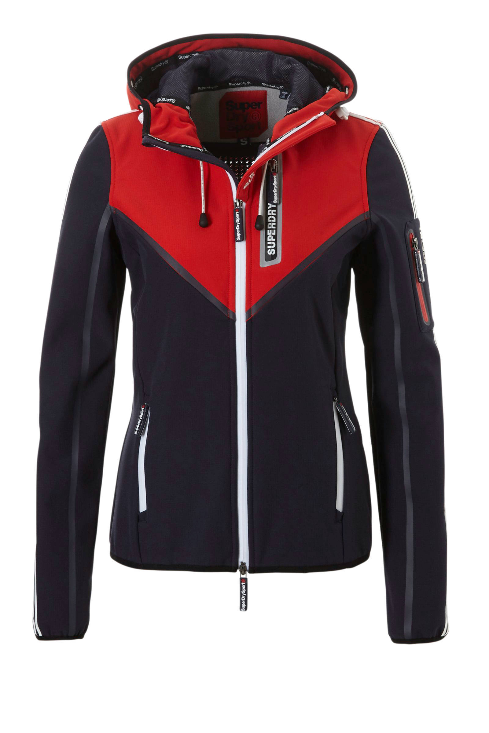 Superdry Sport softshell jack donkerblauwrood | wehkamp Superdry softshell jas blauw | wehkamp