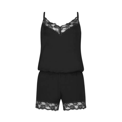 Hunkemoller Shortama Jersey Met Kant Zwart hunkemoller kopen in de aanbieding Hunkemoller Shortama Jersey Met Kant Zwart hunkemoller kopen in de aanbieding