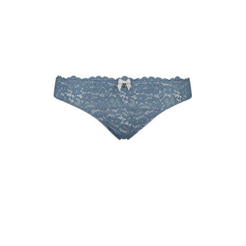 Hunkemoller String Marina Met Kant Blauw hunkemoller kopen in de aanbieding Hunkemoller String Marina Met Kant Blauw hunkemoller kopen in de aanbieding