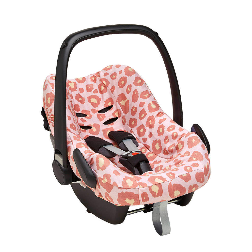 Meyco autostoelhoes groep 0 panter roze, Roze