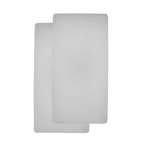 Meyco katoenen jersey hoeslaken wieg 40x80/90 cm (set van 2) afbeelding