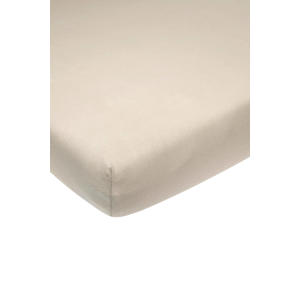 Meyco jersey Hoeslaken boxmatras 75x95 cm sand
