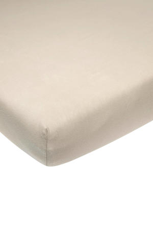 Meyco jersey Hoeslaken boxmatras 75x95 cm sand