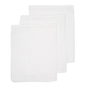 hydrofiele washandjes (set van 3) uni wit