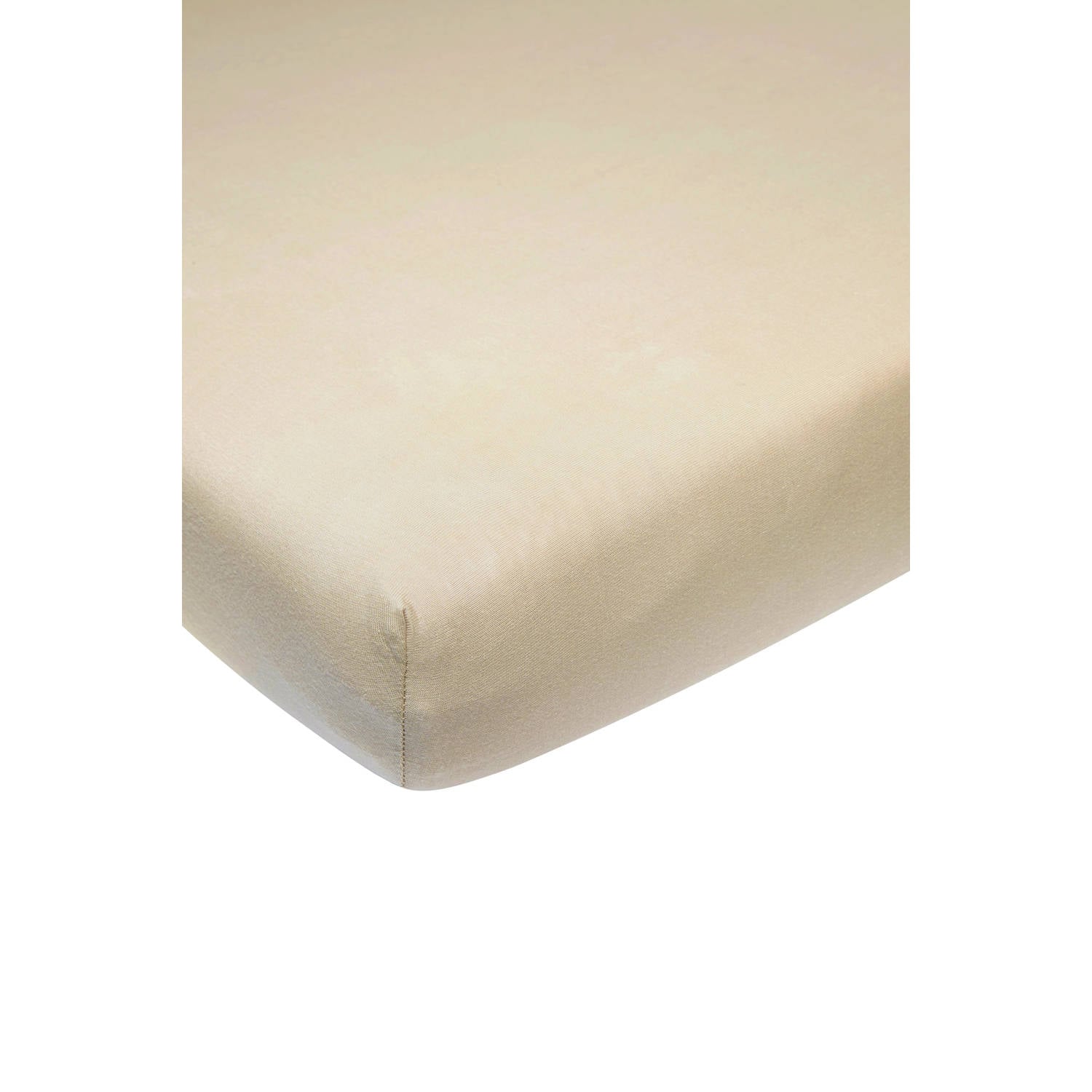 Meyco katoenen ledikant hoeslaken 60x120 cm sand