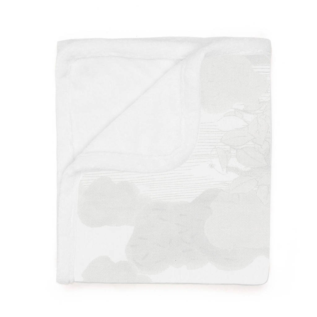 Snoozebaby Cocooning baby wiegdeken 75x100 cm wit, Wit