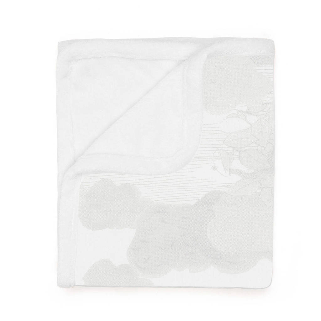 Snoozebaby Cocooning wiegdeken 75x100 cm wit, Wit