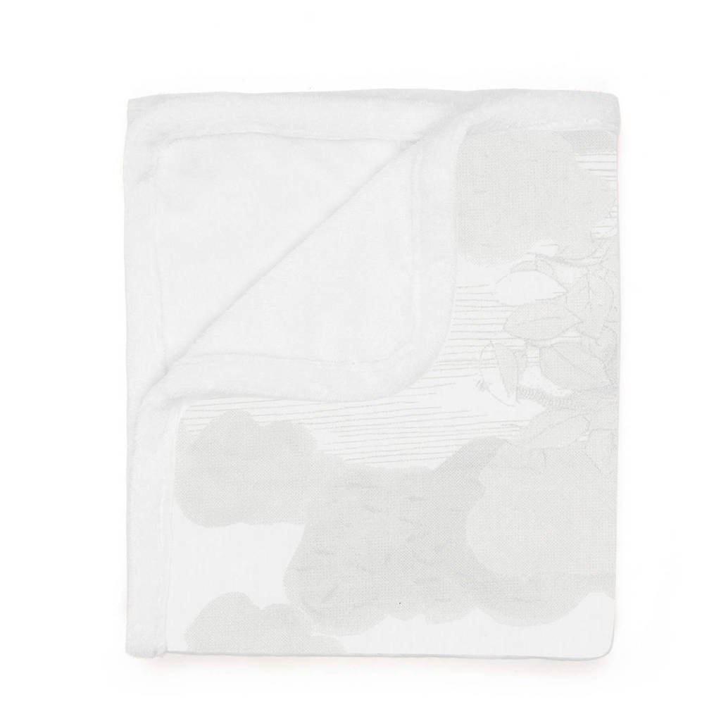 Snoozebaby Cocooning baby ledikantdeken 100x150 cm wit, Wit