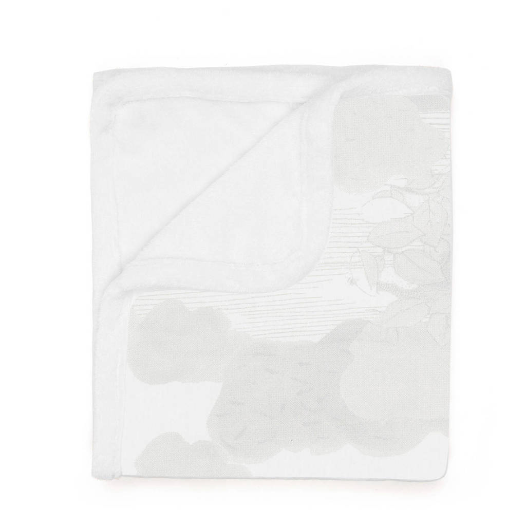 Snoozebaby Cocooning ledikantdeken 100x150 cm wit, Wit