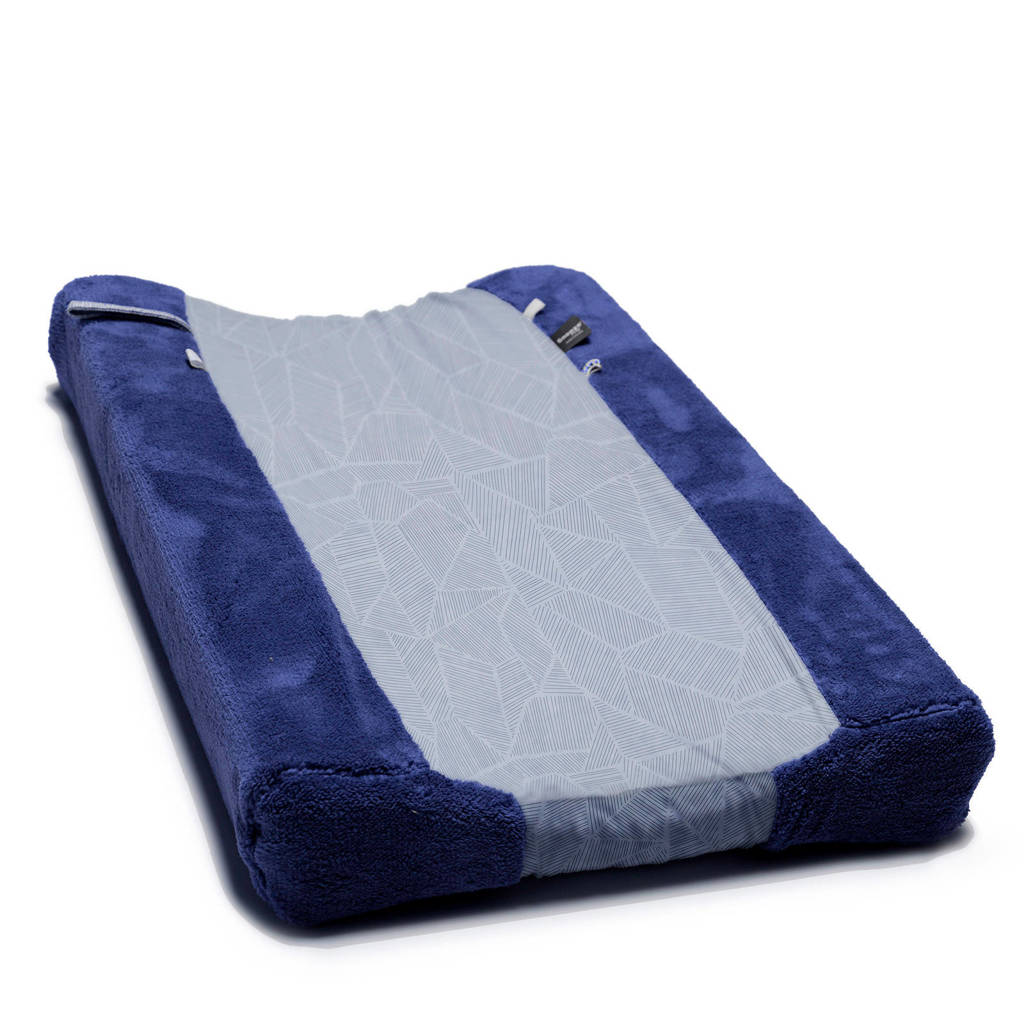 Snoozebaby aankleedkussenhoes 75x45 cm donkerblauw, Donkerblauw