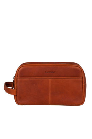 leren toilettas Antique Avery cognac