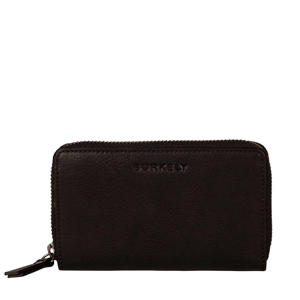 leren portemonnee Antique Avery zwart