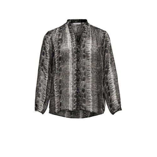 Only Carmakoma Blouse Met Slangenprint only carmakoma kopen in de aanbieding