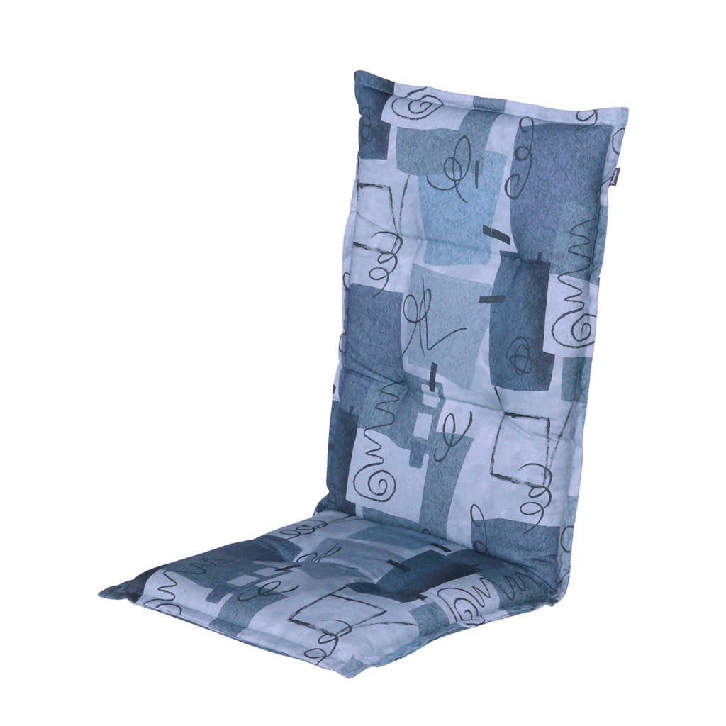 Hartman tuinkussen (hoge rug, set van 2) Milano, Blauw