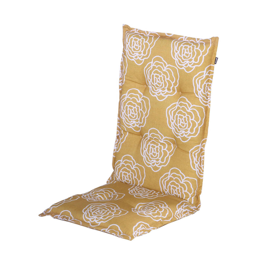 Hartman tuinkussen (hoge rug, set van 2) Peonie, Geel