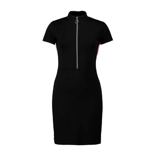 Coolcat Jurk Met Contrasterende Bies Blauw coolcat kopen in de aanbieding