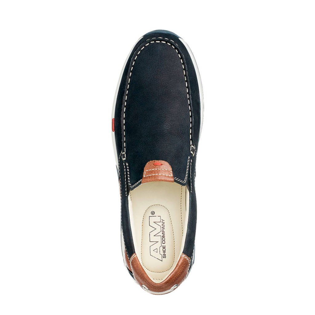 Donkerblauw Am Shoe Leren Am Instappers Shoe 1wRBqva