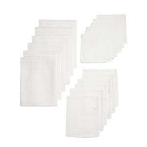 hydrofiele starterset uni - wit (set van 3x6)