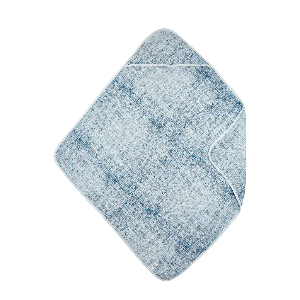 Meyco hydrofiel badcape fine lines blauw, Blauw