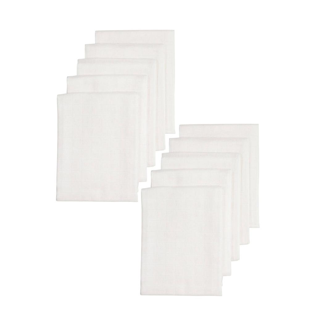 Meyco hydrofiele doek 70x70 cm wit (set van 10)