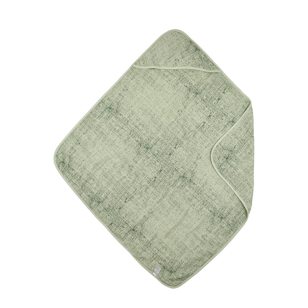 Meyco hydrofiel badcape fine lines groen, Groen