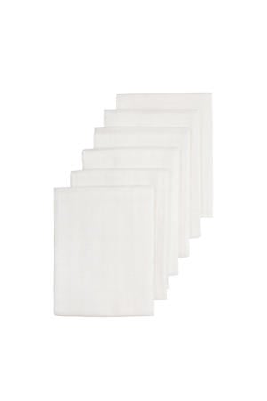 hydrofiele doek 70x70 cm wit (set van 6)