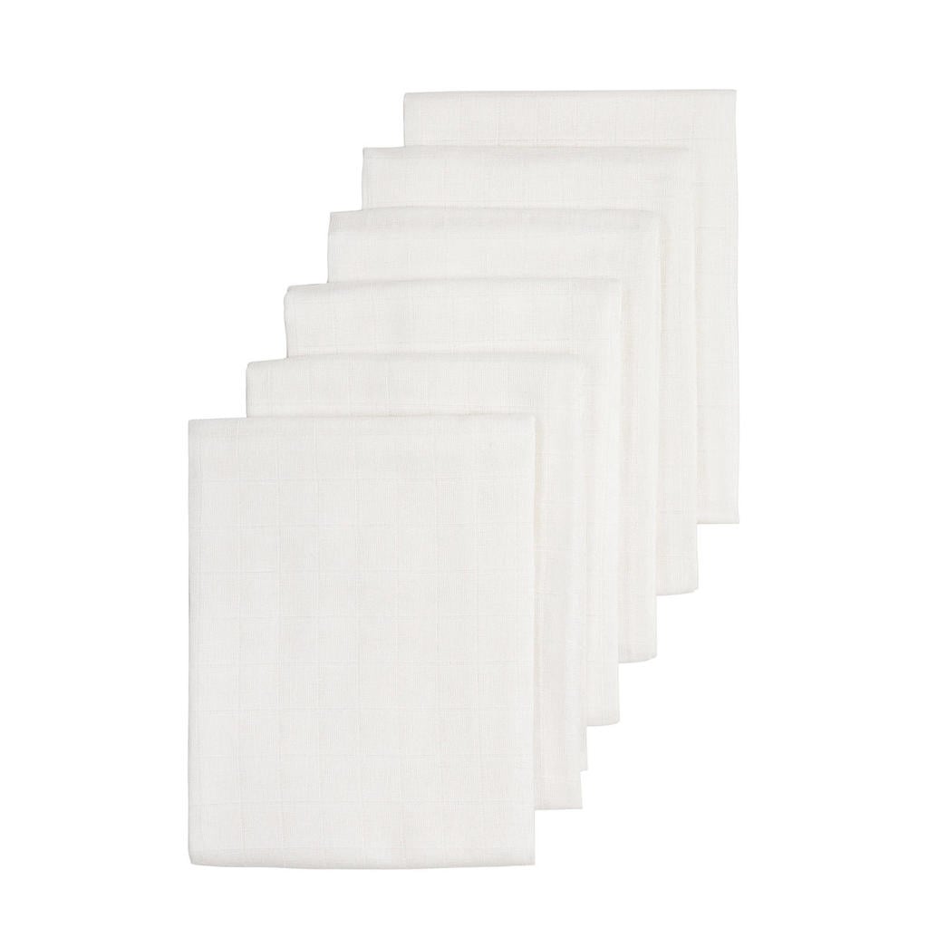 Meyco hydrofiele doek 70x70 cm wit (set van 6)