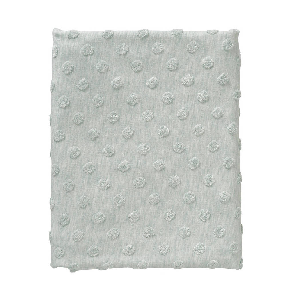 Cottonbaby baby wiegdeken dot 75x90 cm groen, Groen