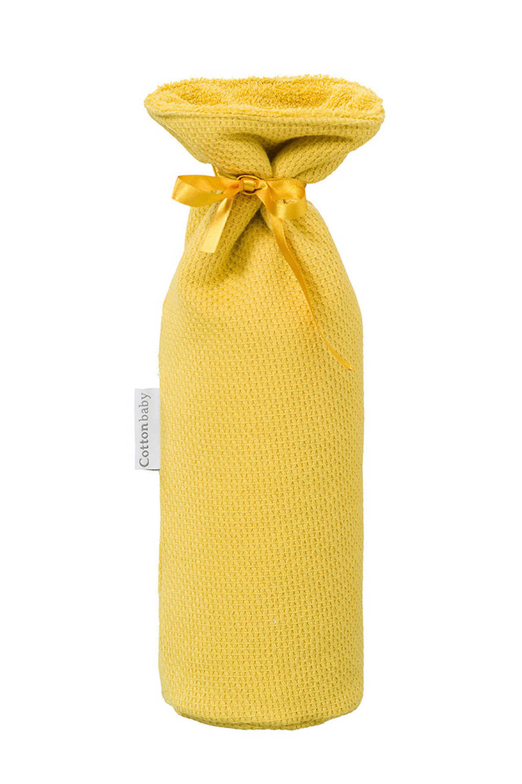 Cottonbaby kruikenzak diamantwafel 13 x 33 cm okergeel, Okergeel